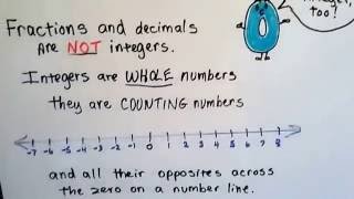 Get ready for Algebra #1, What are Integers