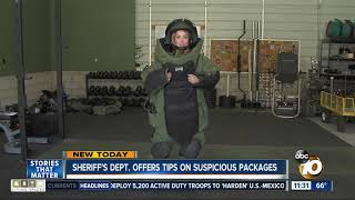 Sheriff's Department offers tips on suspicious packages