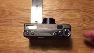 Contax T3 focus, lens open/close, flash