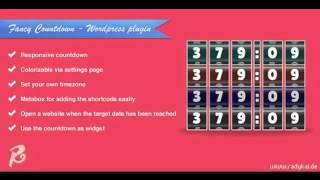 Preview Fancy Countdown - WordPress plugin