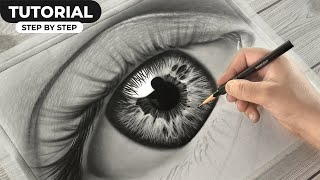 How to Draw Hyper Realistic EYES | Step by Step
