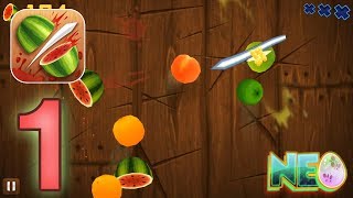 Fruit Ninja: Gameplay Walkthrough Part 1 - Slicing Fruit! (iOS, Android)