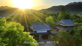 新緑の上田城の昼と夕景　長野県上田市　FUKEI 75597