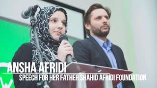 Ansha afridi speech