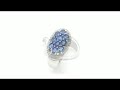 johareez 2.70ctw genuine kyanite .925 sterling silver ring