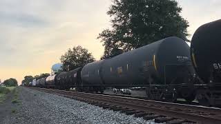 NS 1113 SD70ACe leads NS 18G with a fouled K5LLA that sounds like penn central through Manville