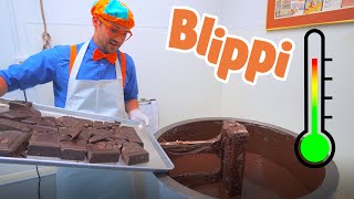 Learn Food For Kids  Blippi And The Chocolate Factory  Educational Videos For Children