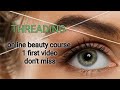 threading theory video | eyebrow threading  | makeup artist Telugu channel  |  online beauty School