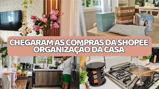 COMPRINHAS Da Shopee para DECORAÇÃO|| Organizado a casa|| Almocinho muito delicioso