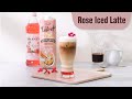 How To Make Rose Iced Latte | DIY Coffee | UFC Velvet Oat Milk Barista