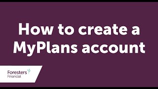 How to activate MyPlans
