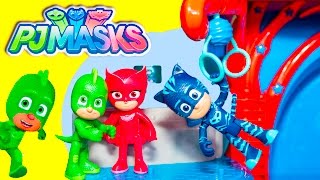 PJ MASKS  Catboy + Gekko + Owelette PJ MASK Headquarters New Toys Video