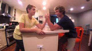 TEENS ARM WRESTLING