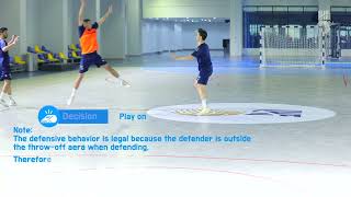 IHF Rule Interpretation | Direct Execution of the Throw-off (2-1)