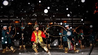 令和６年　應物寺　平内えんぶり組　鳥屋部えんぶり組かがり火奉納