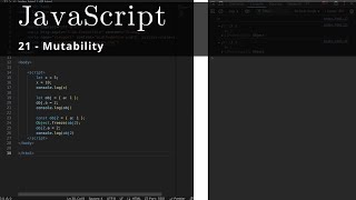 JavaScript 21 🧬 Mutability