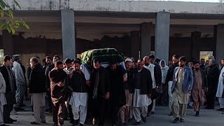 Burial of Ch Naeem Asghar Bargat in Dhanyala, Dina JHELUM Punjab Pakistan, assassinated on27/12/2024