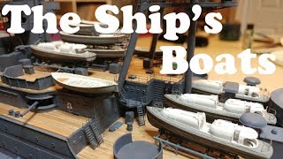 USS Arizona by Trumpeter 1/200 Scale Build Video # 12 The Ship's Boats