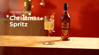 METAXA 7 Stars Christmas Spritz | cocktail recipe