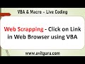 Web Scrapping  - Click on Link in Web Browser using VBA
