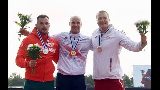 Medal ceremony  K1 men 200m (ICF sprint World Championships, Racice 2017)