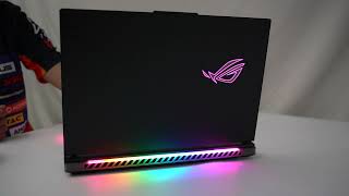 【原價屋】ROG Strix SCAR 18 G834JZ/i9-13980HX + RTX4080 電競筆電燈光效果