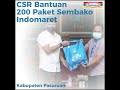 Bantuan 200 Paket Sembako Indomaret