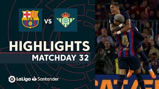 Resumen de FC Barcelona vs Real Betis (4-0)