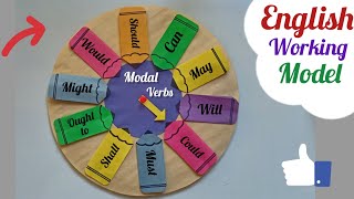 Modal Verbs English TLM/ Modal Verbs English Working Model/ English Grammar Project/English TLM Easy