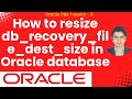 How to resize db_recovery_file_dest_size in Oracle database #oracle #oracledbaonlinetraining #oradba