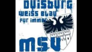 MSV Duisburg - Wir sind Zebras Weiß Blau