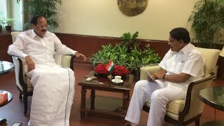 Minister Palle Raghunatha Reddy Meets Central Minister Venkaiah Naidu - Hybiz.tv