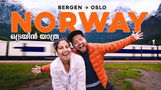 VLOG #154 : NORWAY ഗ്രാമങ്ങളിലൂടെ ഒരു ട്രെയിൻ യാത്ര! BERGEN TO OSLO TRAIN RIDE