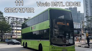 [SBST] Cameo! | SBS7378R on Trunk Service 111- Volvo B9TL CDGE