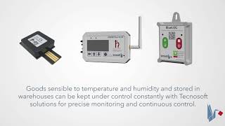 Tecnosoft- Loggers for Temperature and Humidity monitoring in Warehouses