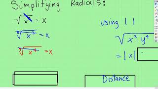 Simplify Radicals: Overview (Absolute Value)