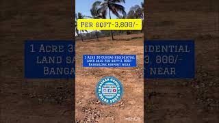 RESIDENTIAL CONVERSION LAND FOR SALE IN DEVANAHALLI TOWN!