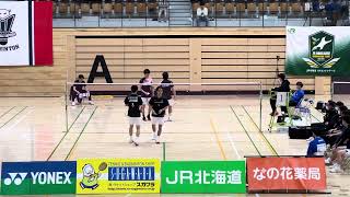 第74回北海道実業団選手権大会 JR北海道8渡邉/11佐藤 vs SMASH SPIRIT