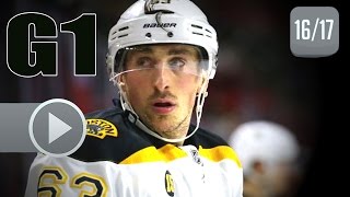 Boston Bruins vs Ottawa Senators. 2017 NHL Playoffs. Round 1. Game 1. April 12th, 2017. (HD)