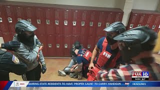 In active shooter drills, volunteers offer unique perspective
