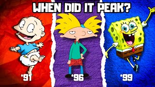 The EXACT Year When Nickelodeon Peaked Is…
