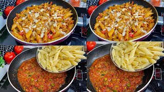 Hada kadib saan usameeyso basto fudud kucafici doono | Enjoying red sauce pasta recipe at Home