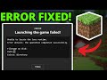 Fix Unable To Locate Java Runtime On Minecraft Error - Launching Game Failed