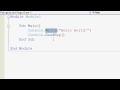 Visual Basic Tutorials P1 - HelloWorld