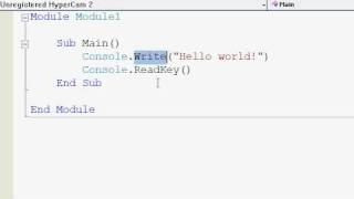 Visual Basic Tutorials P1 - HelloWorld