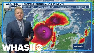 Milton now a Category 5 hurricane; latest path and forecast