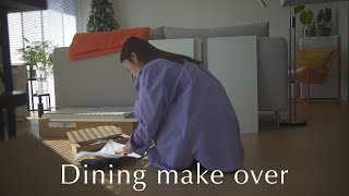 [Kitchen counter storage] Create a cabinet in the dining room with little storage｜