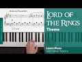 The Lord of the Rings Theme | Easy Piano | LPM Performances