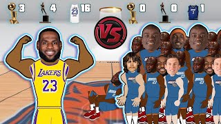 NBA Comparison: LeBron James VS the Bobcat's ENTIRE FRANCHISE! (NBA Animation)