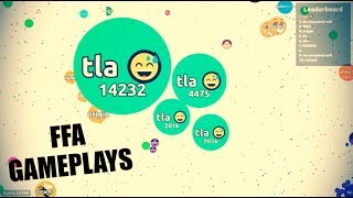 Agar.io Short FFA Gameplays + Salty Ending